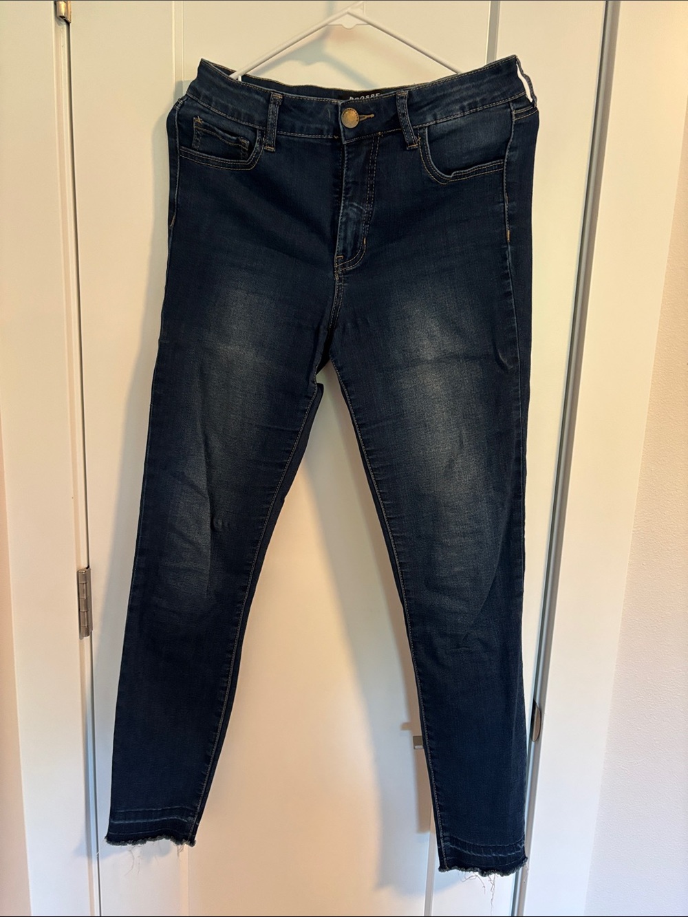 Prosperity, Dark Blue High-Rise Women’s Skinny Jeans